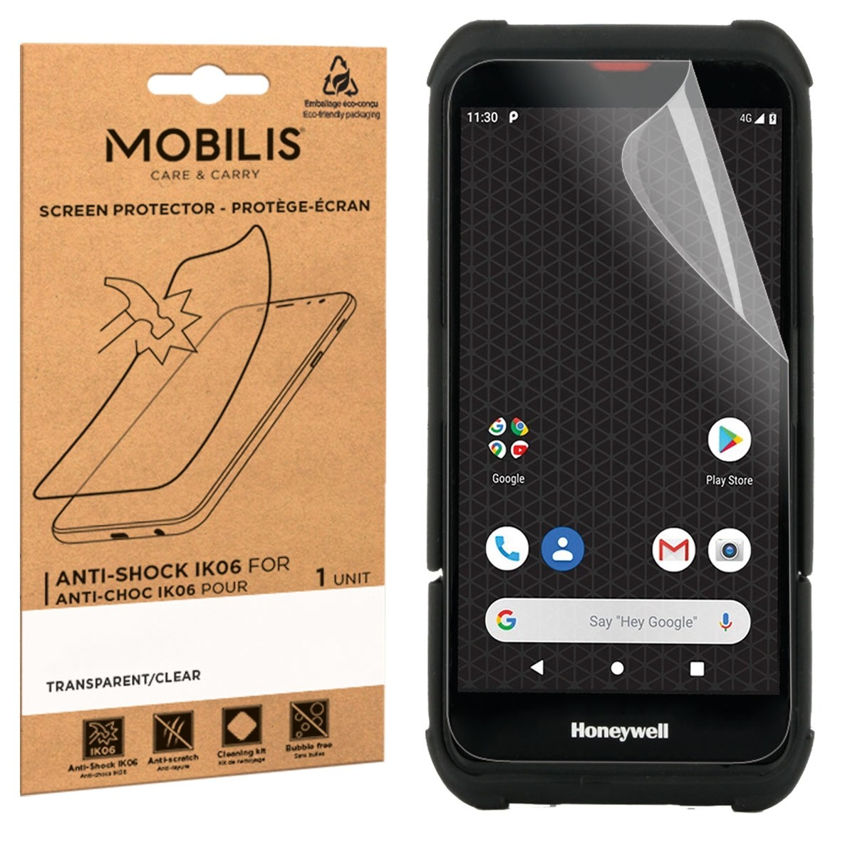 Mobilis Screen Protector Anti-Shock IK06 - Clear for Honeywell CT30 XP, Ansicht 2