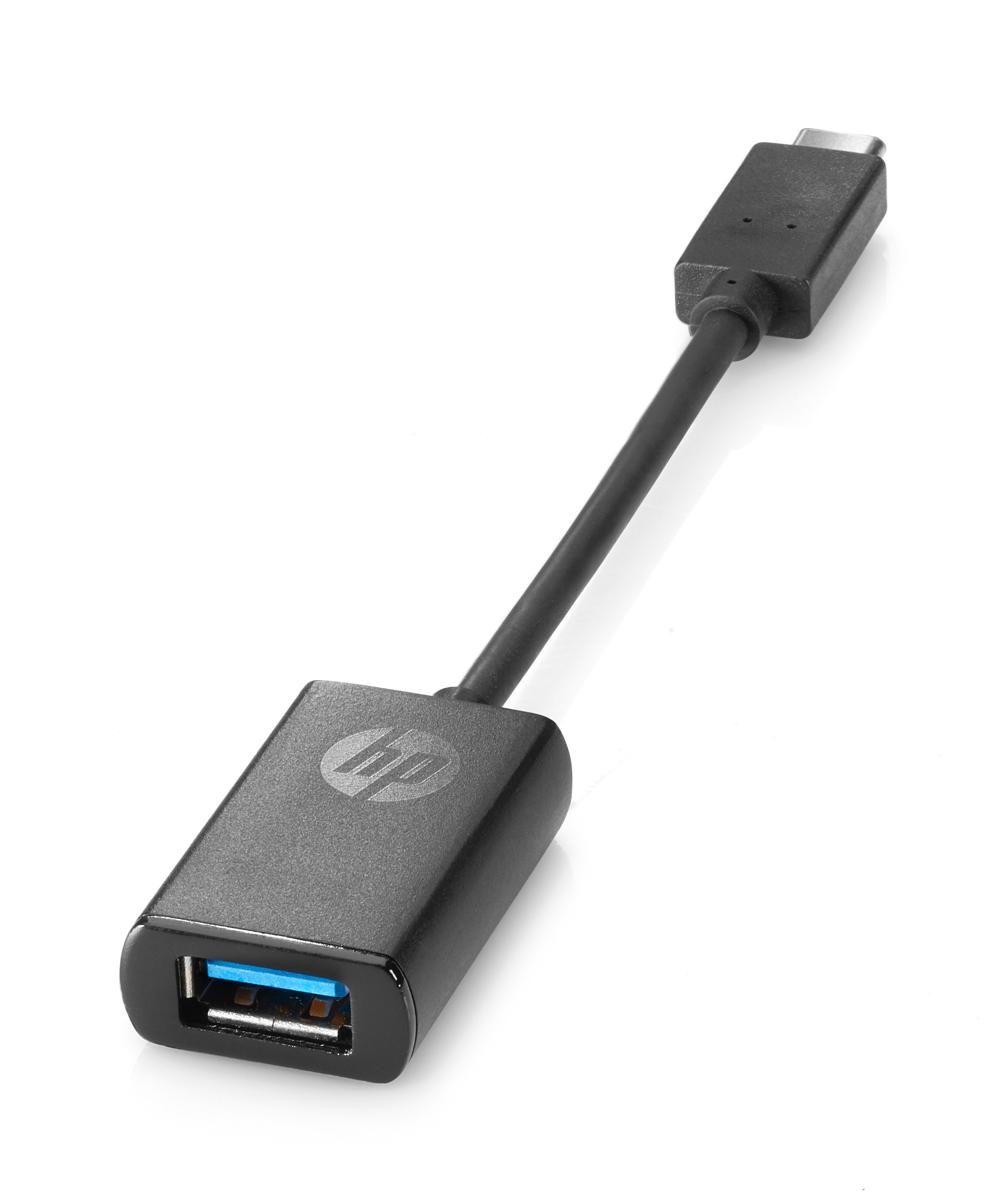 HP USB-C-zu-USB-3.0-Adapter, 0,1409 m, USB-C, USB 3.0, USB 3.2 Gen 1 (3.1 Gen 1), Schwarz