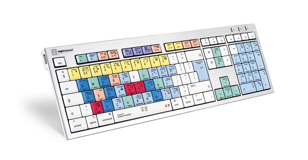 Logickeyboard Cubase / Nuendo ALBA Slimline - Tastatur - TL: UK, QWERTY, Ansicht 2