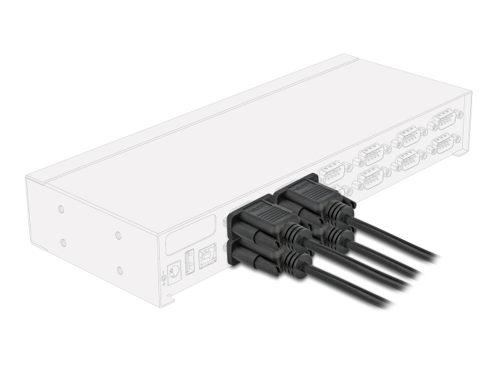 Delock Kabel seriell - DB-9 (W) zu DB-9 (W), Ansicht 2