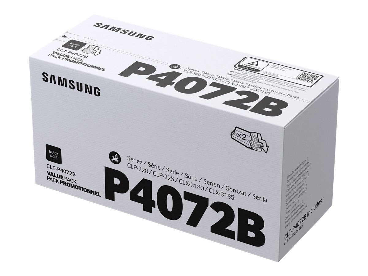 Samsung HP CLT-P4072B - 2er-Pack - Schwarz - original - Tonerpatrone (SU381A)