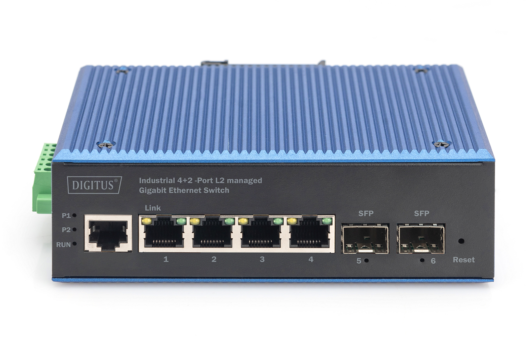 DIGITUS Industrial 4+2 -Port L2 managed Gigabit Ethernet Switch, Ansicht 4