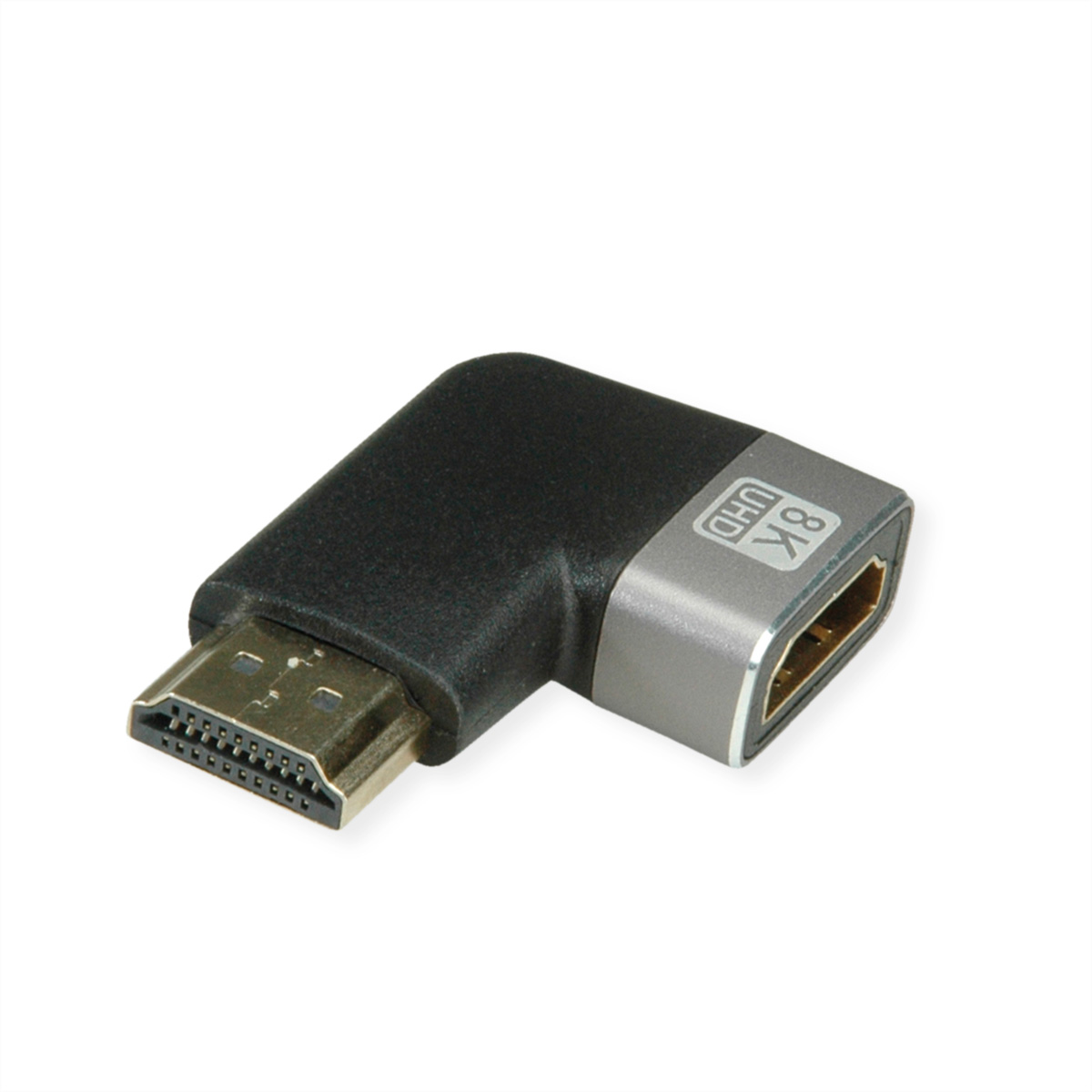 ROLINE Hdmi 8K Adapter 90° gew. ST/BU - Adapter
