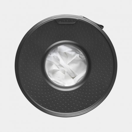 Brabantia Wäschekorb dunkelgrau weiss, Ansicht 4