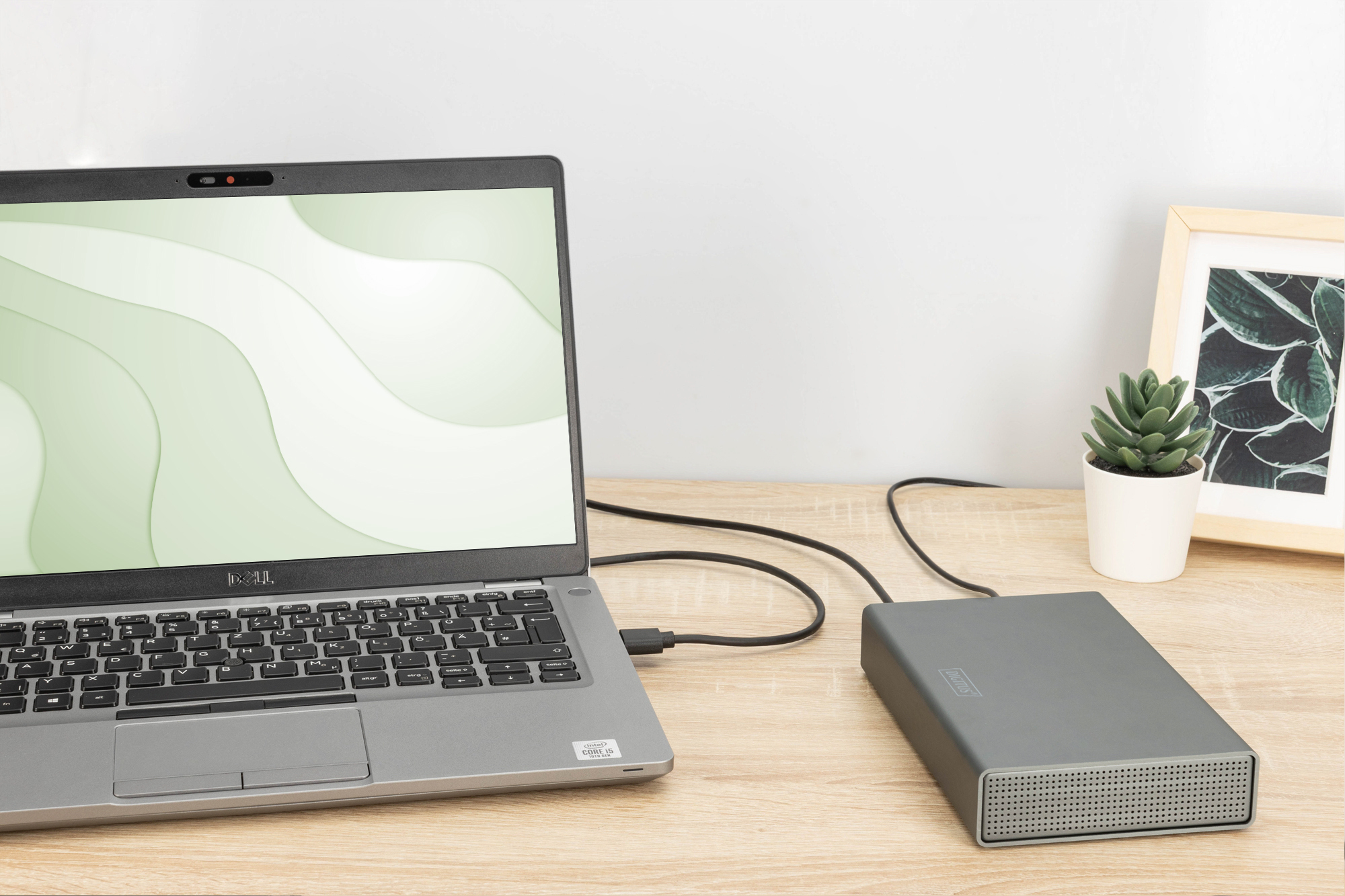 DIGITUS Festplattengehäuse USB3.0 3.5 SATA Aluminium - Digital/Daten - USB 3.0, Ansicht 2