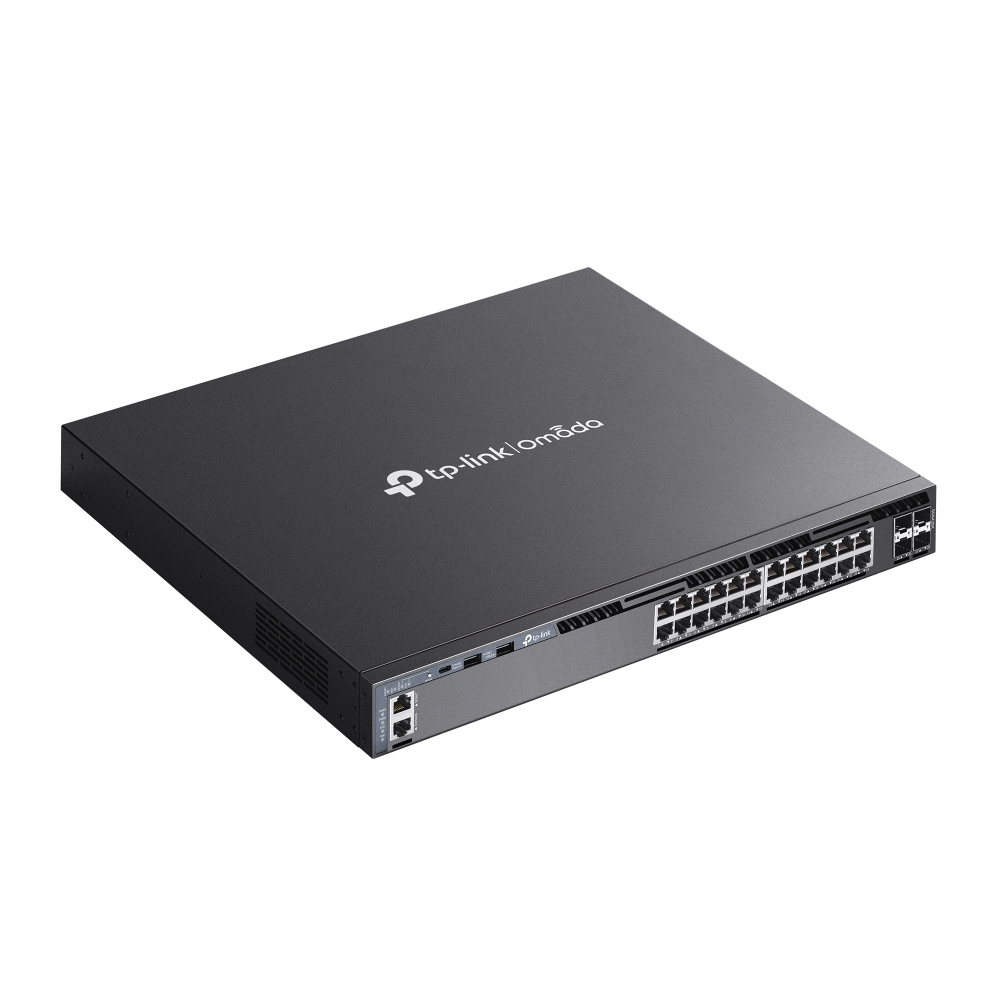 TP-LINK Omada SG6428X V1 - Switch - L3 - managed - 24 x 10/100/1000 + 4 x 10 GB Ethernet SFP+ (Uplink / Stacking), Ansicht 4