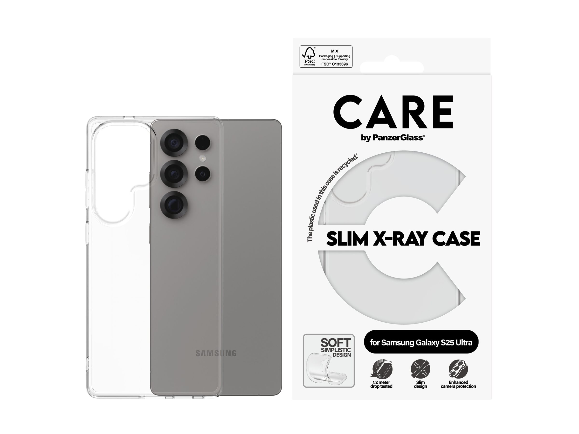 PanzerGlass CARE by PanzerGlass X-Ray - Hintere Abdeckung für Mobiltelefon - weicher Grund - 100 % TPU, Ansicht 4