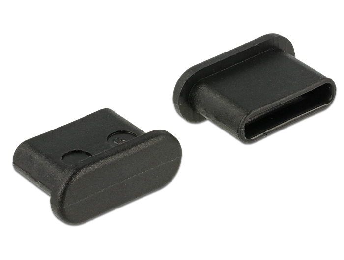 Delock 64014, USB Typ-C, Schwarz, Polyethylen (PE), 6,5 mm, 9,8 mm, 4 mm