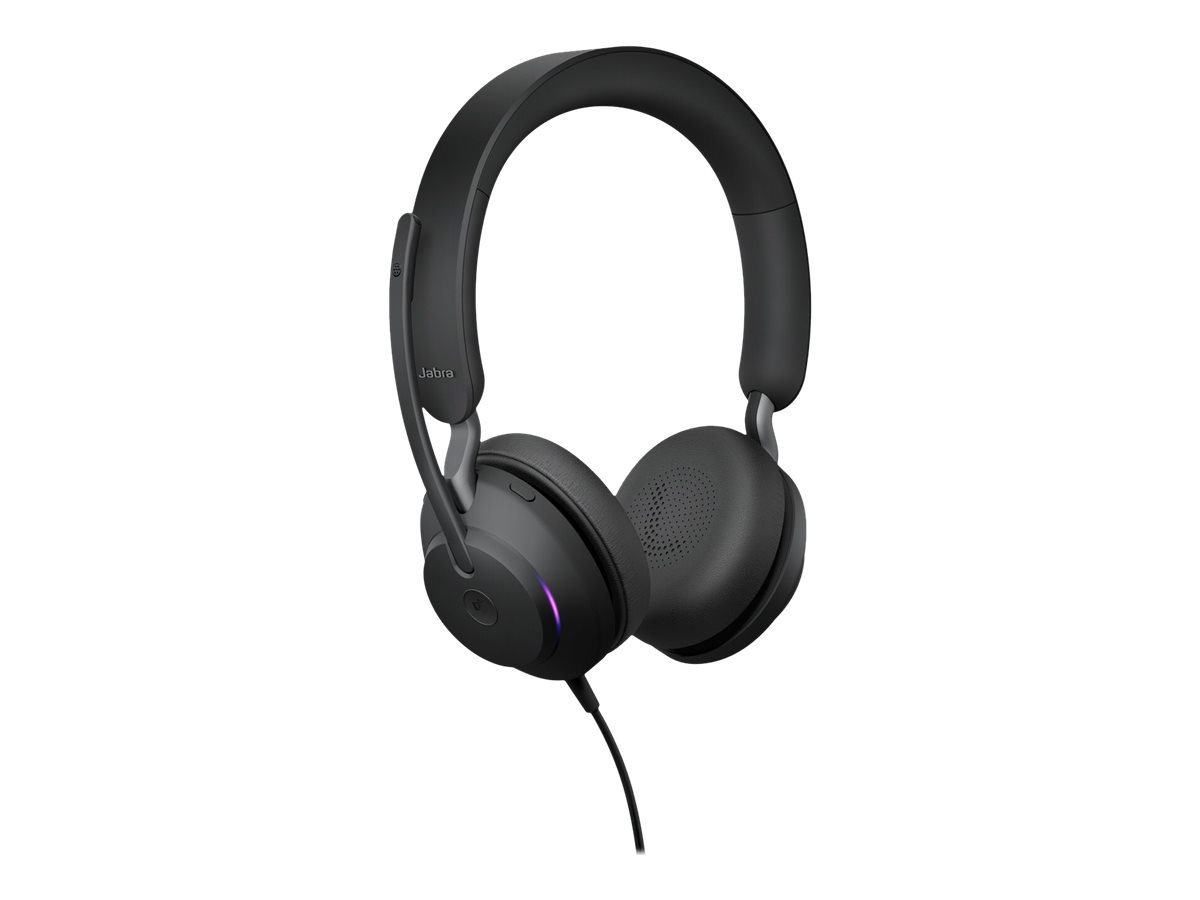 Jabra Evolve2 40 SE MS Stereo - Headset - On-Ear - Microsoft Teams USB Type-C / USB Type-A, Ansicht 2