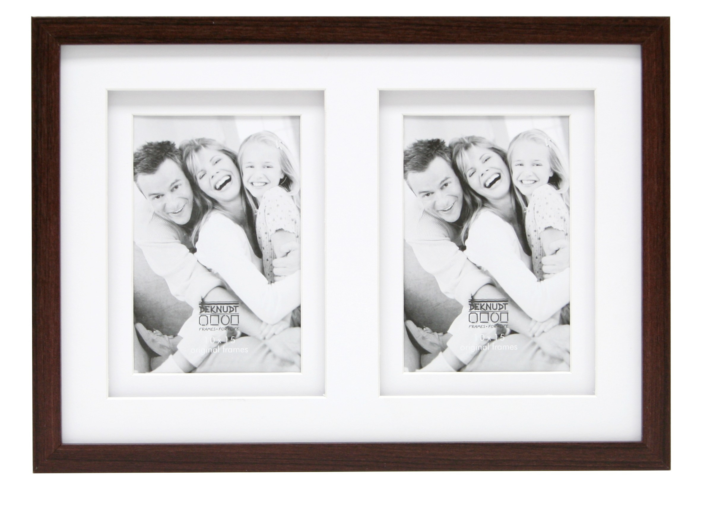 Deknudt S65KQ2 brown 2x10x15 Gallery Frame Wood Passepartout
