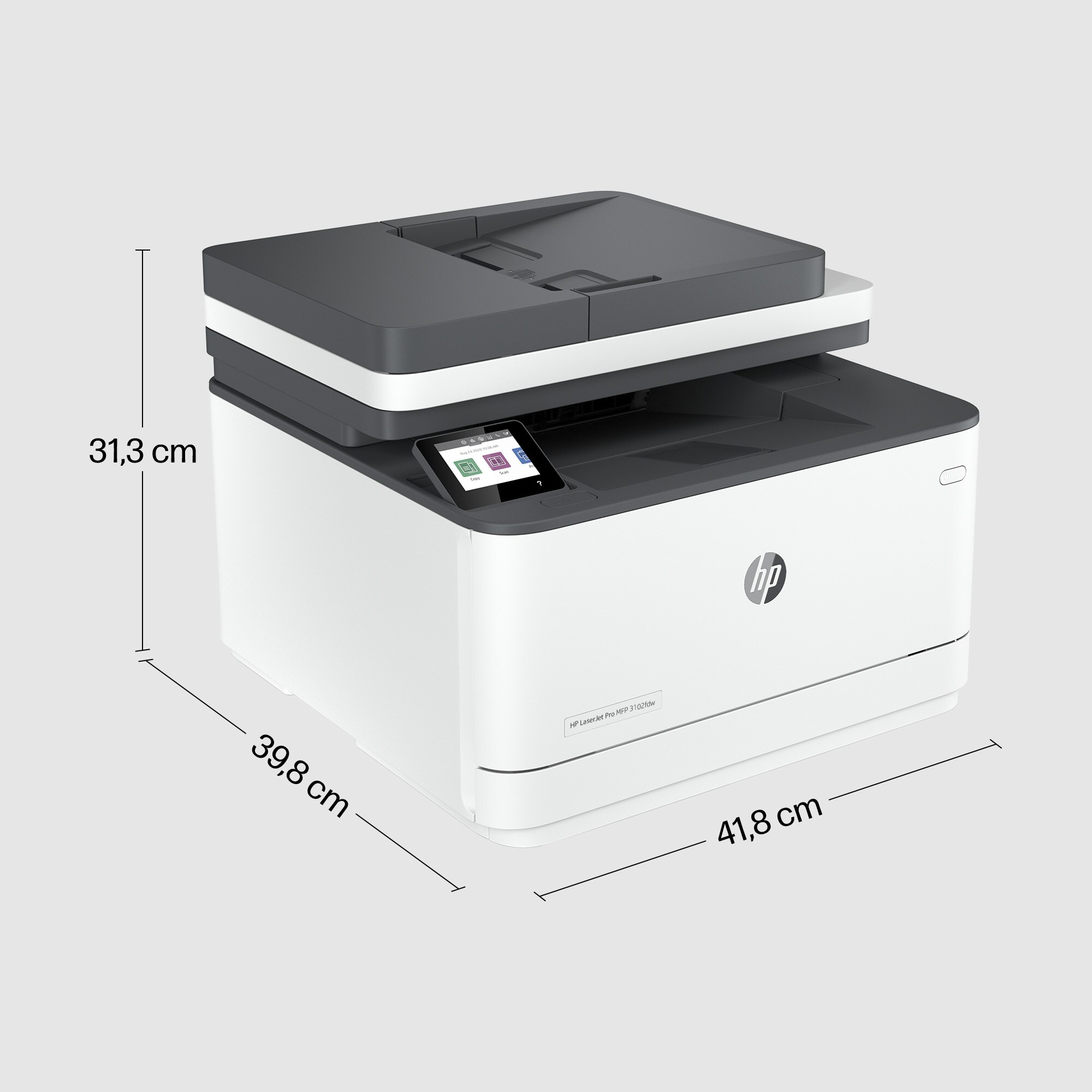HP LaserJet Pro MFP 3102fdw - Multifunktionsdrucker - s/w - Laser - Legal (216 x 356 mm), Ansicht 2