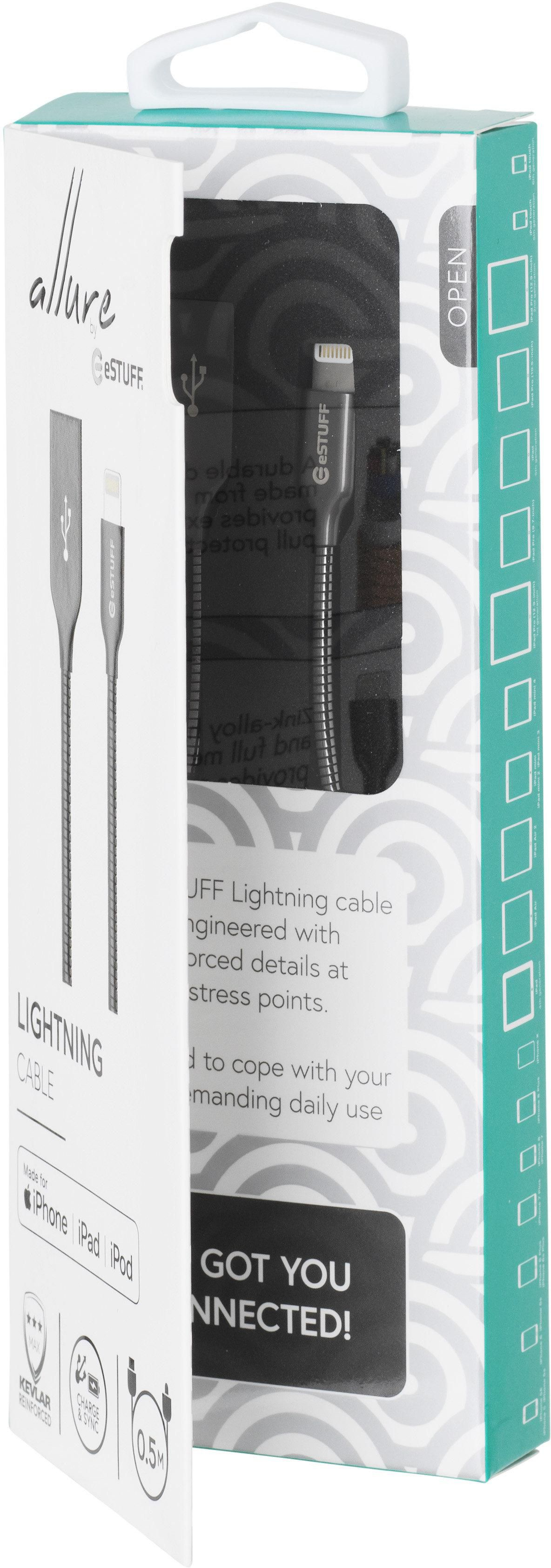 eSTUFF Lightning-Kabel - Lightning männlich zu USB männlich, Ansicht 4