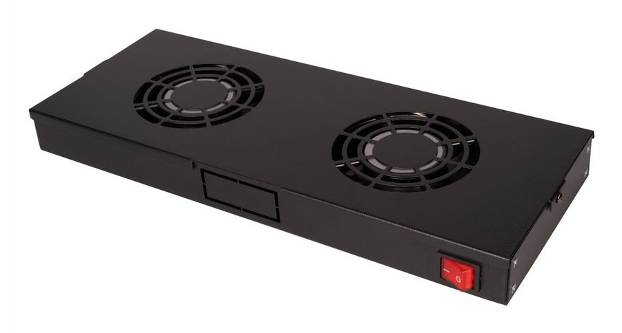 ROLINE Rack - Lüfter Kit - with 2 fans - Jet Black, RAL 9005 - 48.3 cm (19), Ansicht 3
