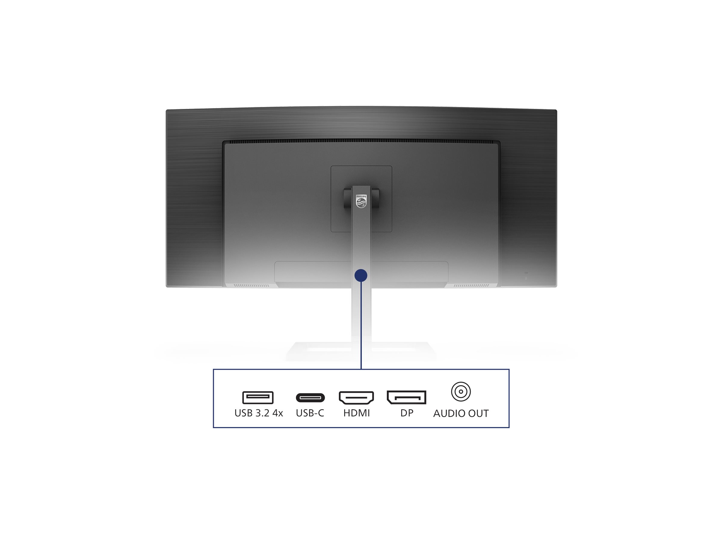 Philips E-line 346E2CUAE - LED-Monitor - gebogen - 86.36 cm (34), Ansicht 4