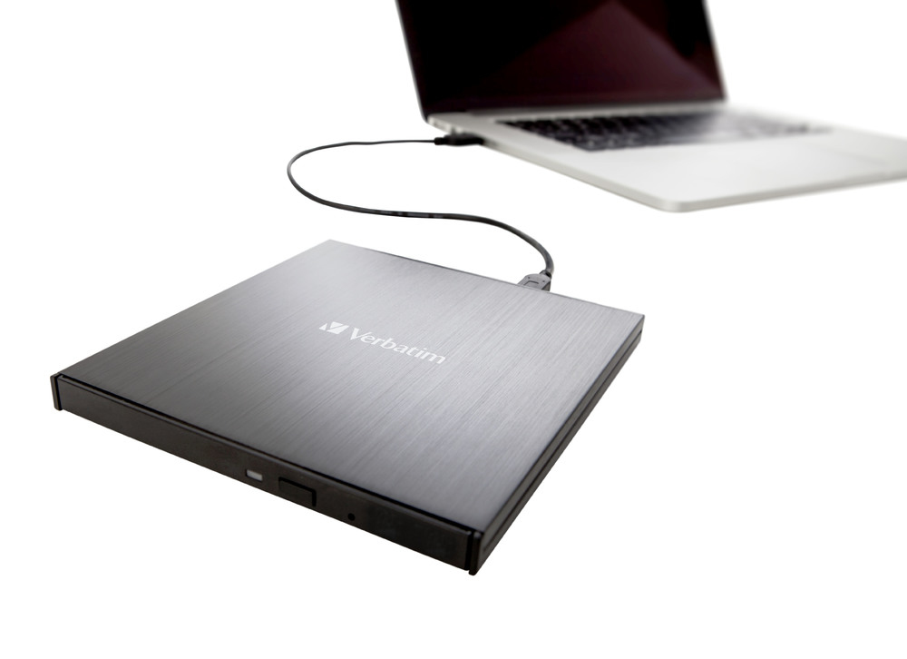 Verbatim Ultra HD 4K - Laufwerk - BDXL Writer - 6x/4x - SuperSpeed USB 3.1 Gen 1 - extern (13,3 cm Slim Line), Ansicht 4