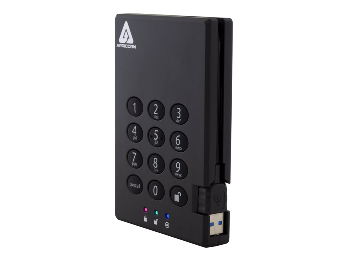 Lenovo Apricorn Aegis Padlock 3.0 - Festplatte - verschlüsselt - 2 TB - extern (tragbar)