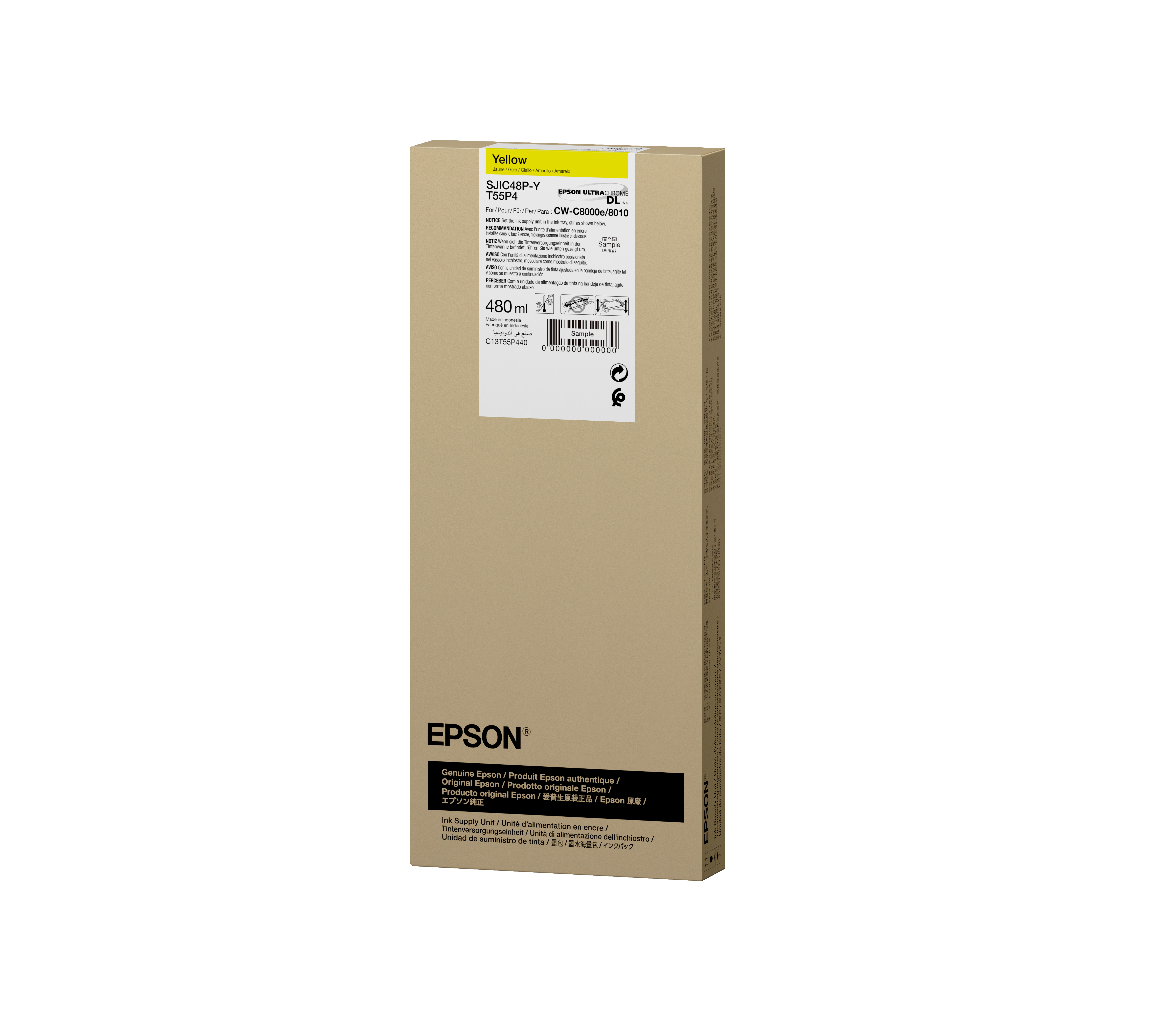 Epson SJIC48P-Y INK CARTRIDGE CW C8000E YELLOW, Ansicht 2