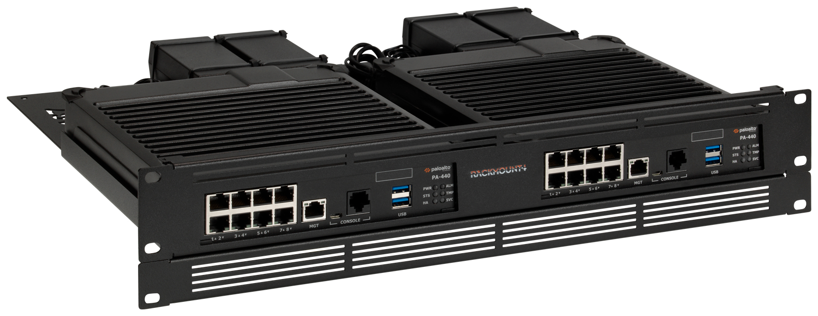 Rackmount.IT RM-IT Rack Mount Kit for Palo Alto PA-440 - PA-450 - PA-460 two appliances one, Ansicht 2