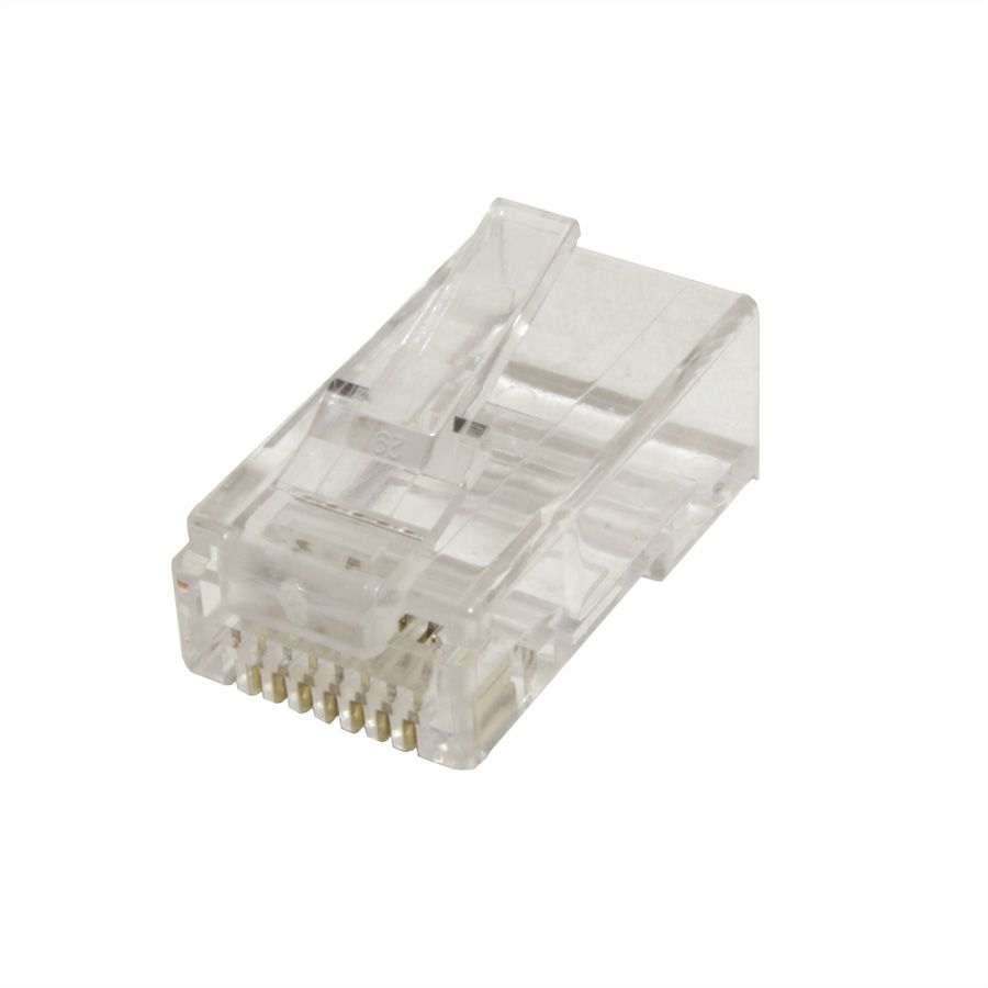 VALUE Netzwerkanschluss - RJ-45 (M) - ungeschirmt - CAT 6e - durchsichtig (Packung mit 100), Ansicht 4