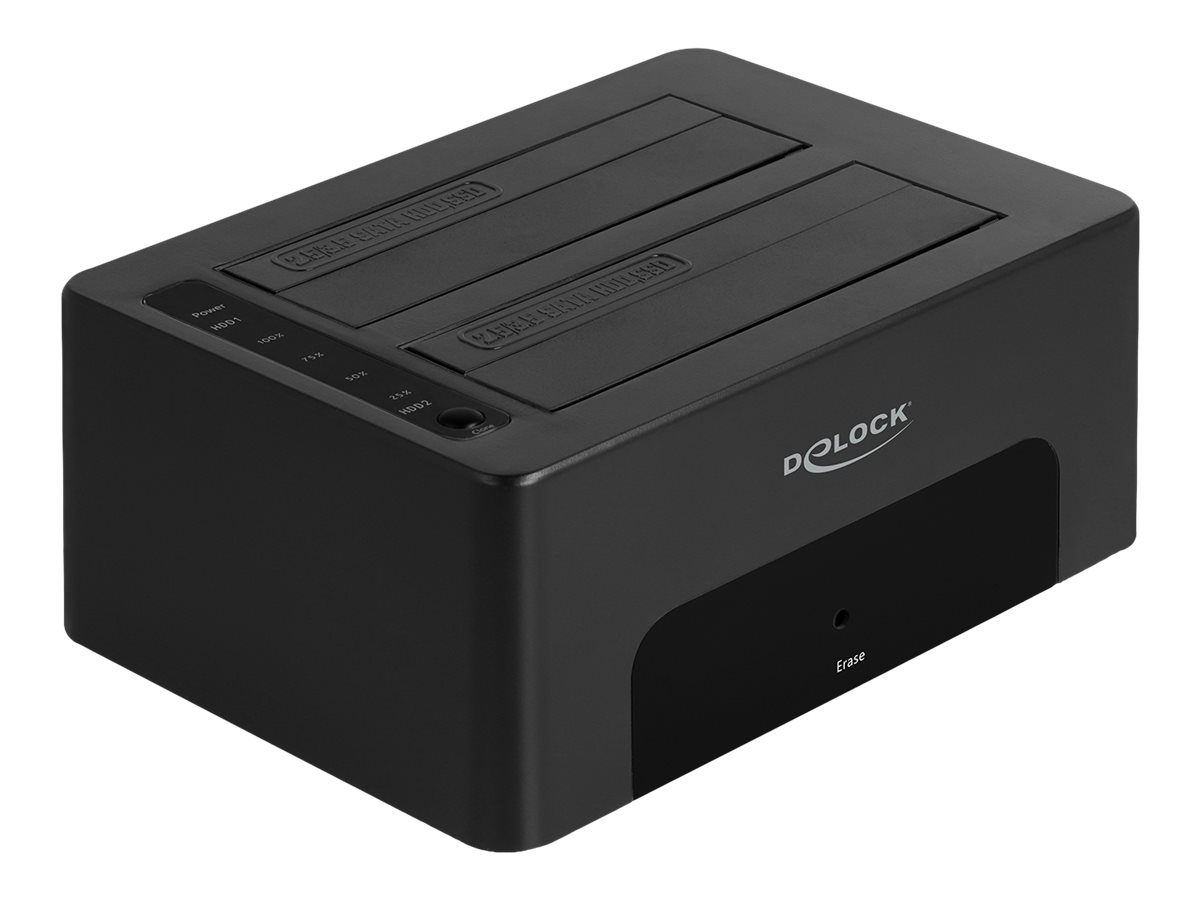 Delock HDD / SSD Dockingstation Schächte: 2 - 2,5" / 3,5" gemeinsam genutzt (6.4 cm, 8.9 cm)