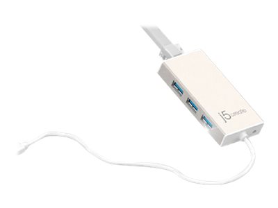 j5create JCH471 - Netzwerkadapter - USB-C - Gigabit Ethernet x 1 + USB 3.0 x 3, Ansicht 4