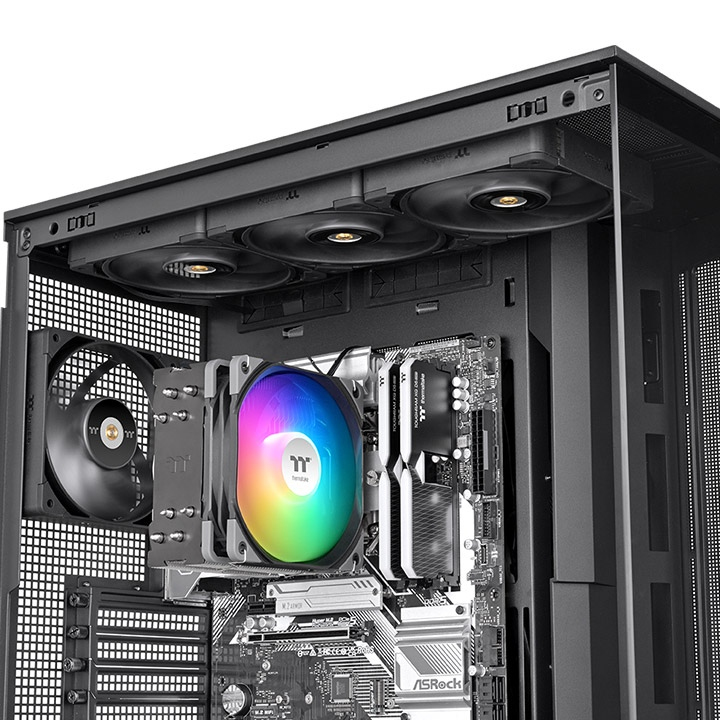 Thermaltake Kühler UX400 ARGB Black Air AMD/Intel retail - CPU-Kühler - AMD Sockel AM3 (Ph. II/Ath. II), Ansicht 2
