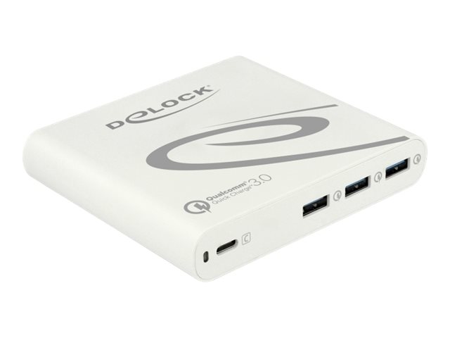 Delock Netzteil extern USB Type-C PD+ 3x A Quickcharge3.0 85W weiß - PC-/Server Netzteil - USB (41432)