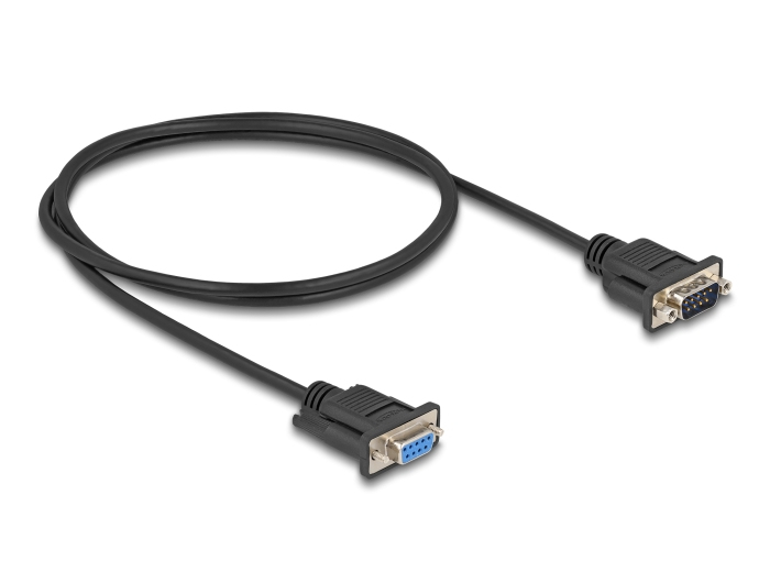 Delock Kabel seriell - DB-9 (M) zu DB-9 (W), Ansicht 3