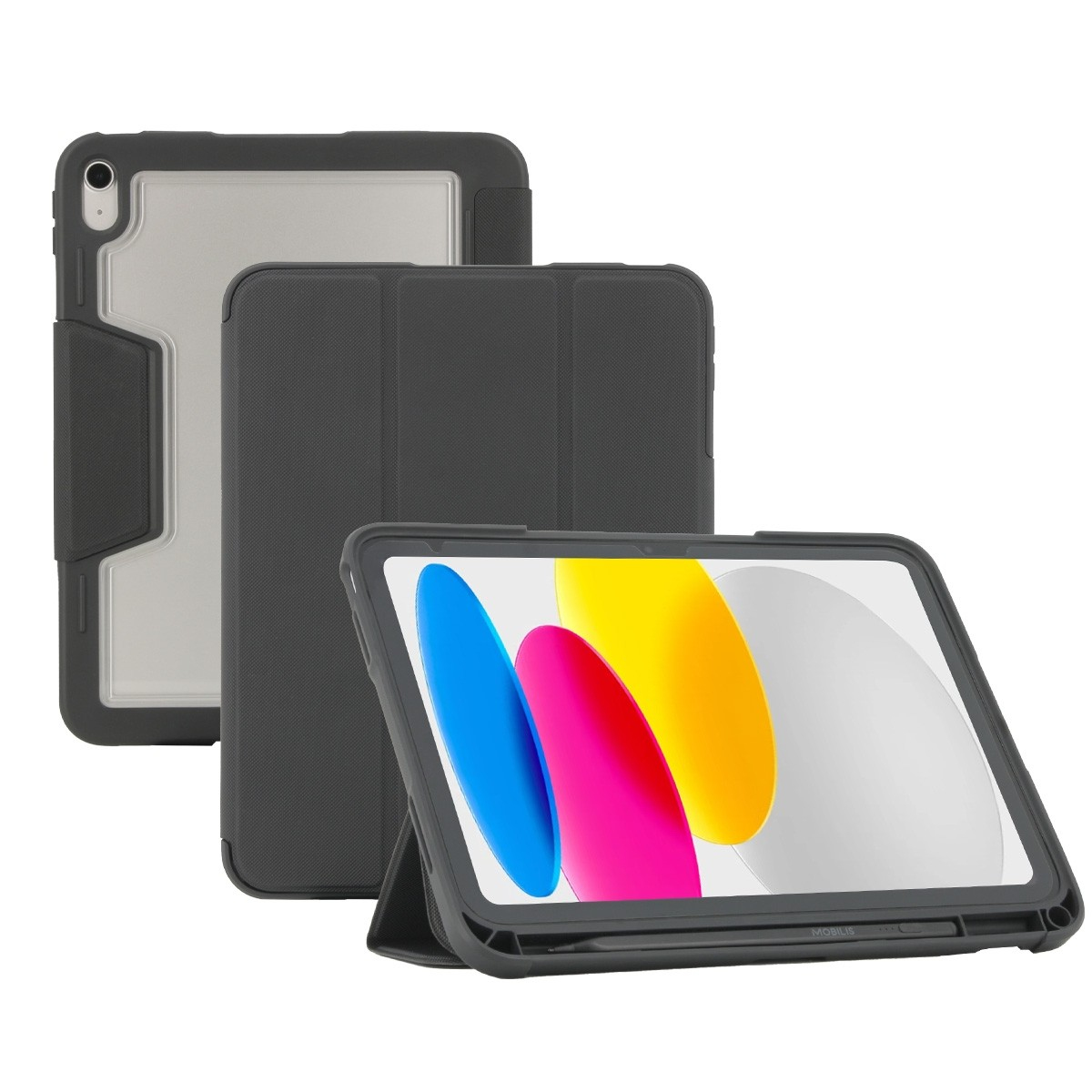Mobilis Flip-Hülle für Tablet - widerstandsfähig - Schwarz, Ansicht 2