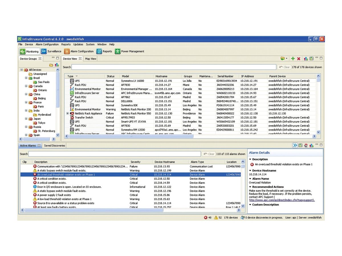 APC InfraStruXure Central - Lizenz - 1000 Knoten