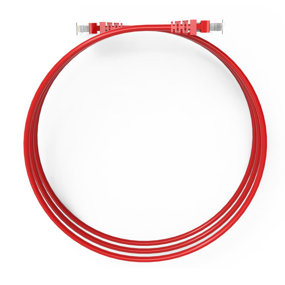 INCA CAT6 RJ45 2 m - 2 m - Cat6 - U/UTP (UTP) - RJ-45 - RJ-45 - Rot, Ansicht 4