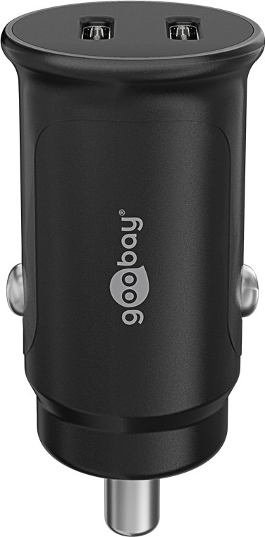 Goobay Dual-USB-C PD Auto Fast Charger Power Delivery black - 30W 12/24V suitable for, Ansicht 3