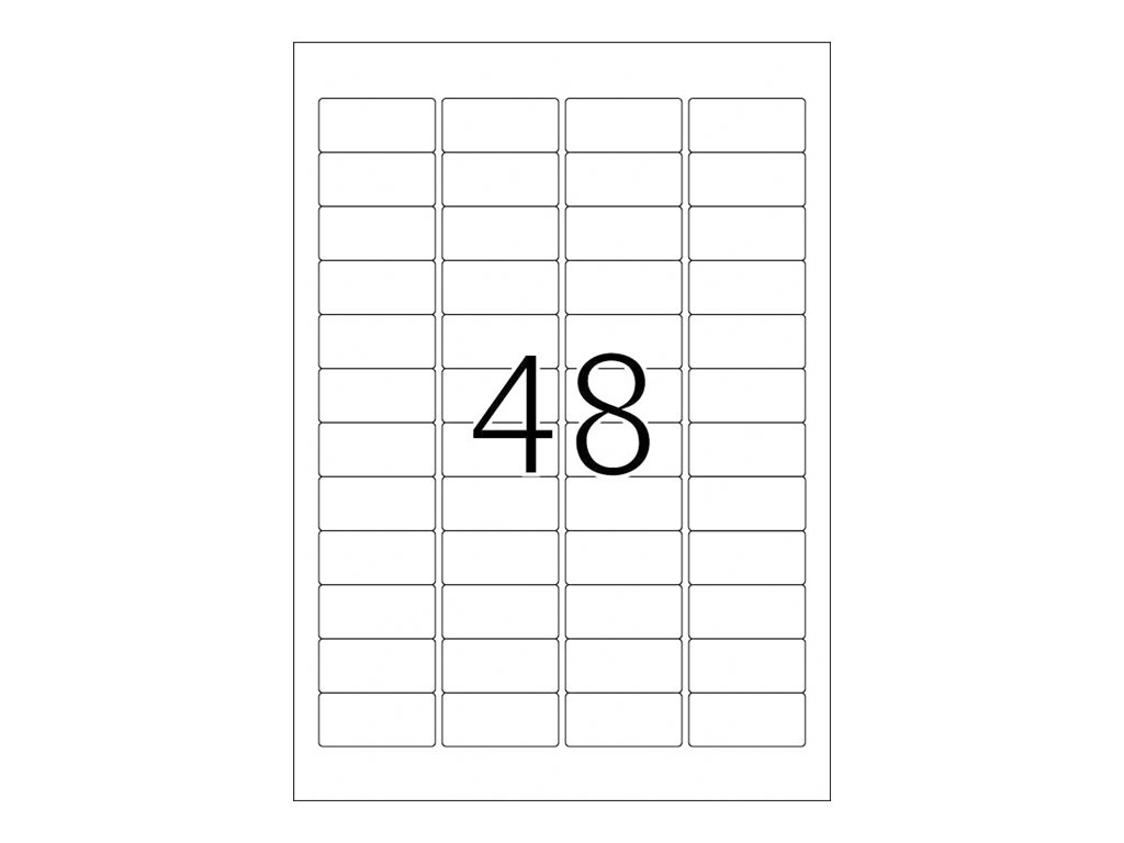 HERMA Special - Papier - matt - selbstklebend, entfernbarer Klebstoff - weiß - 45.7 x 21.2 mm 1200 Etikett(en), Ansicht 3