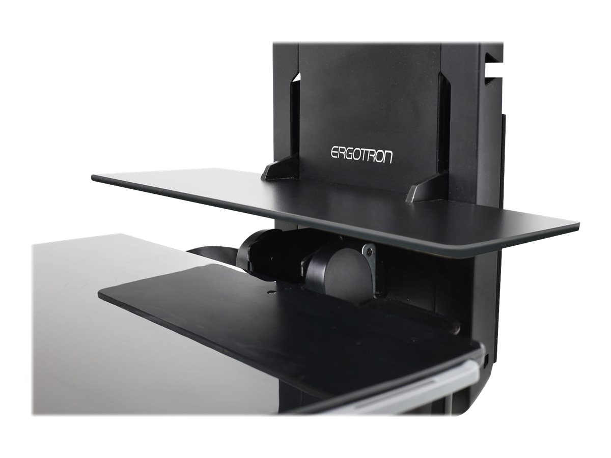 Ergotron Sit-Stand Vertical Lift Patient Room - Befestigungskit (Handgelenkkissen Maushalterung vertikale Verstellschiene Barcode-Scanner-Halter Tastatur-Tablett Monitorarm Mausablage zum Herausziehen)