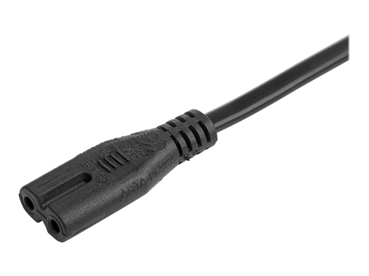 StarTech.com 2 m Laptop Stromkabel, Eurostecker auf C7 Stecker, 2.5A 250V - Stromkabel - Eurostecker (S)