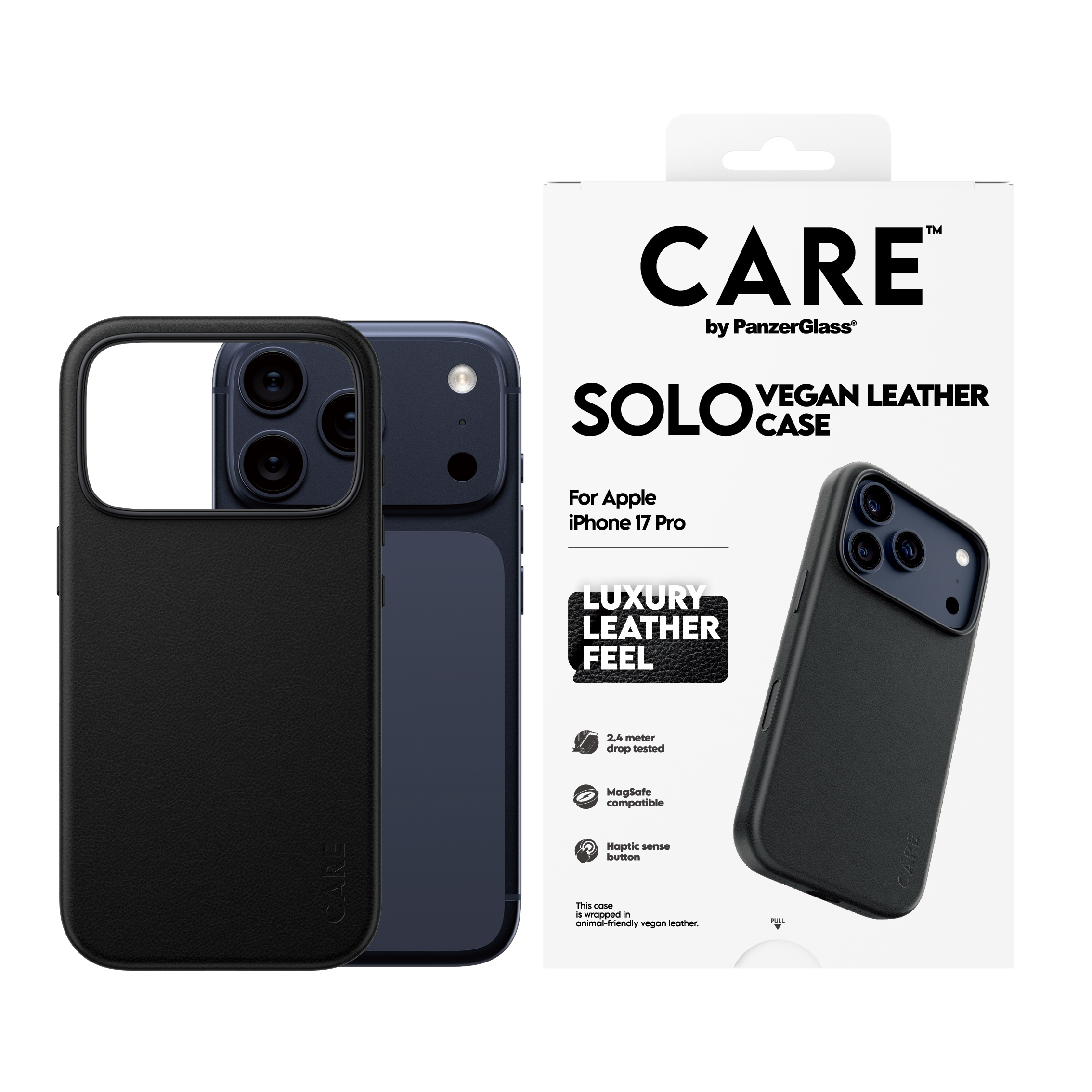 PanzerGlass CARE by Solo Case Black iPhone 17 Pro, Ansicht 3