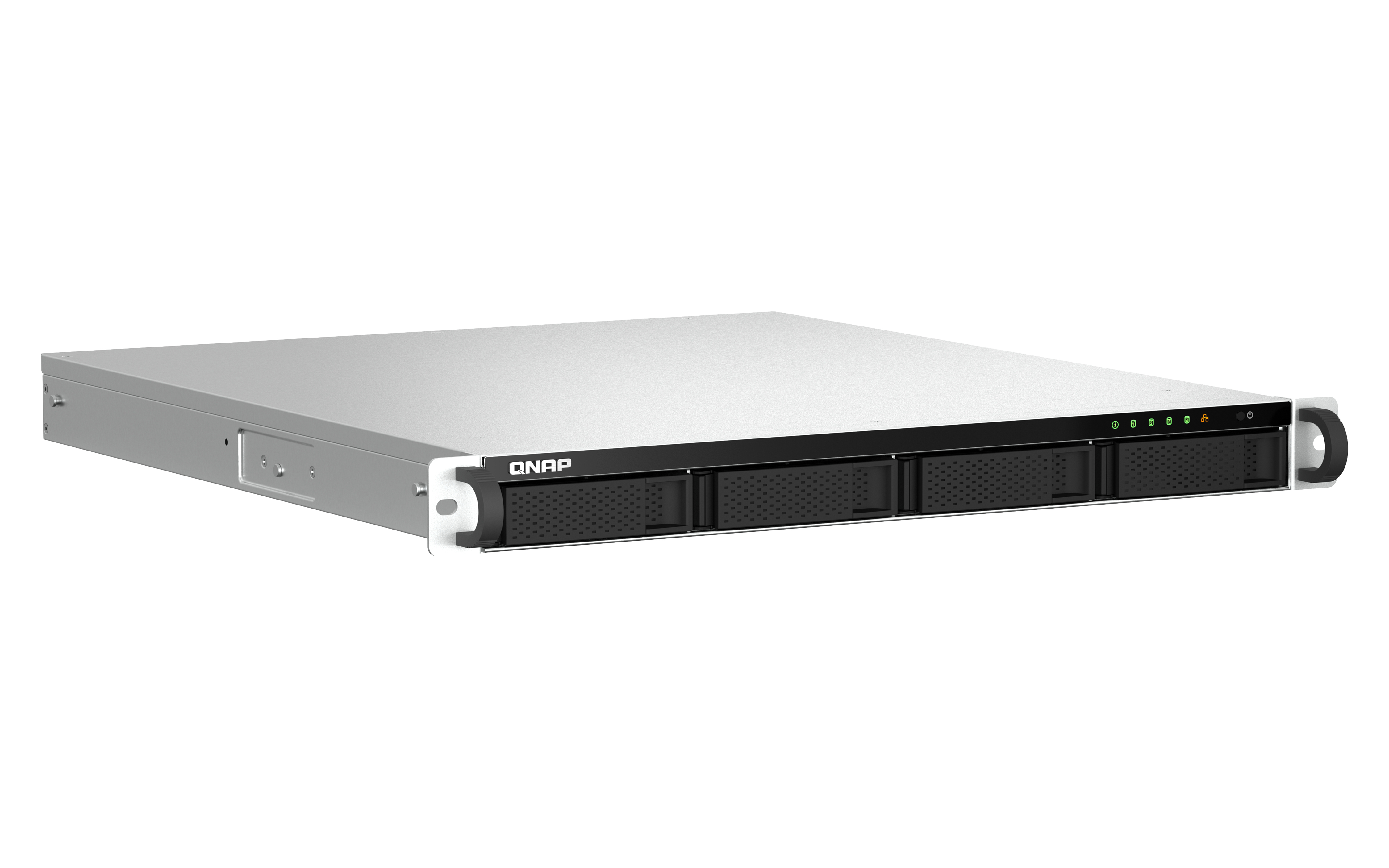 QNAP TS-464U - NAS - Rack (1U) - Intel® Celeron® - N5095 - Schwarz, Ansicht 2