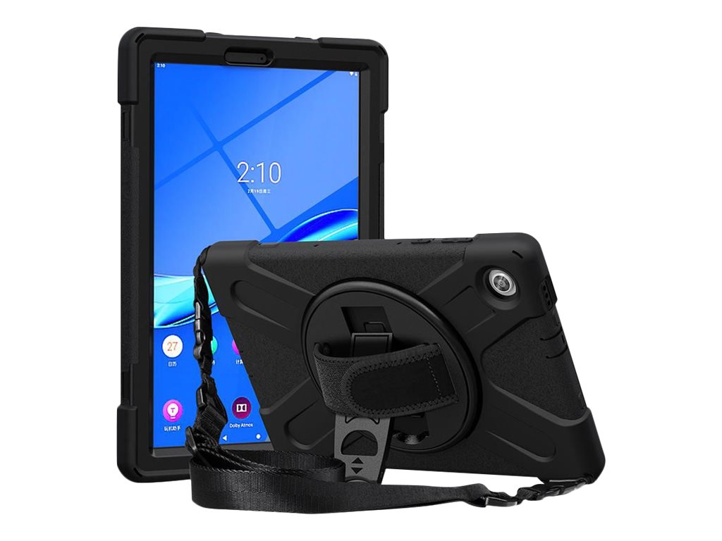 eSTUFF Hintere Abdeckung für Tablet - Silikon, Polycarbonat - Schwarz - 10.1 - für Lenovo Tab M10 HD (2nd Gen), Ansicht 4