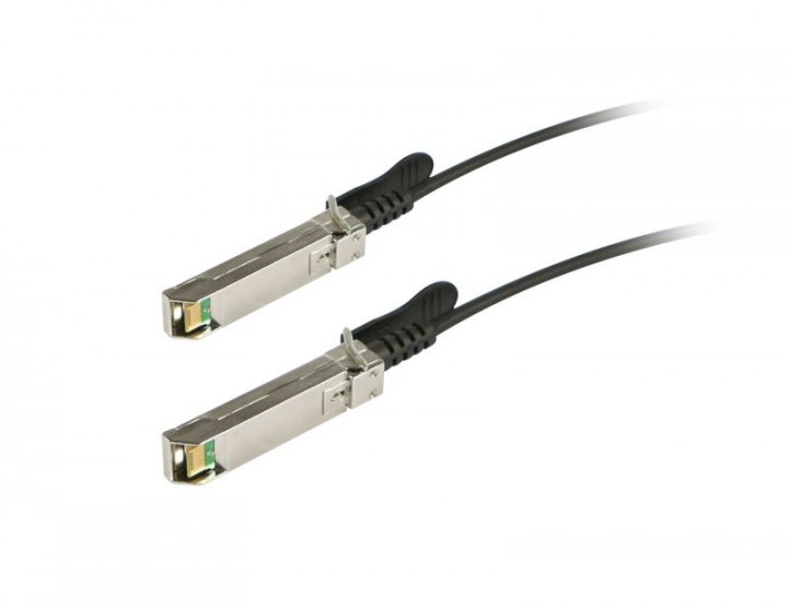 ALLNET SFP+/SFP+ - 10Gbit - 0.5m Schwarz - Silber Glasfaserkabel, Ansicht 2