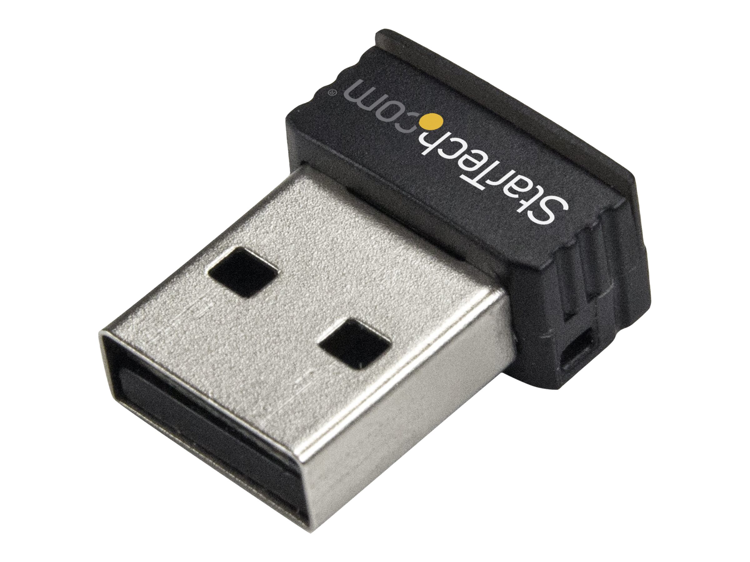 StarTech.com USB 150Mbps Mini Wireless N Network Adapter - 802.11n/g 1T1R (USB150WN1X1) - Netzwerkadapter - USB 2.0 - 802.11b/g/n - Schwarz