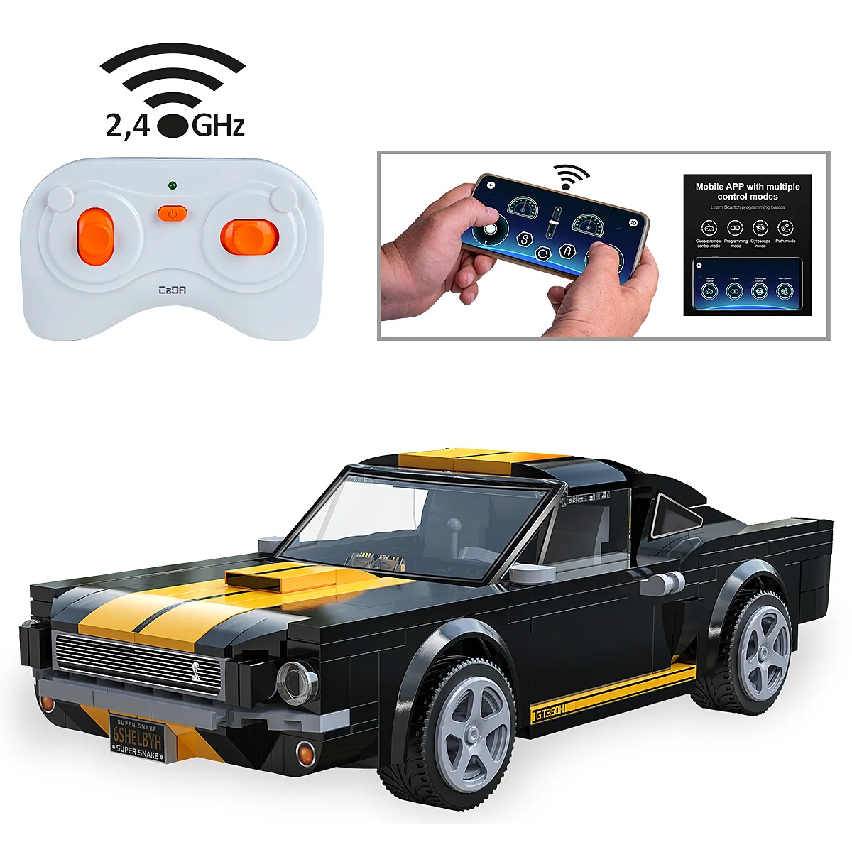 JAMARA CaDA Shelby GT350 1 20 2.4GHz Bricks 6+, Ansicht 2