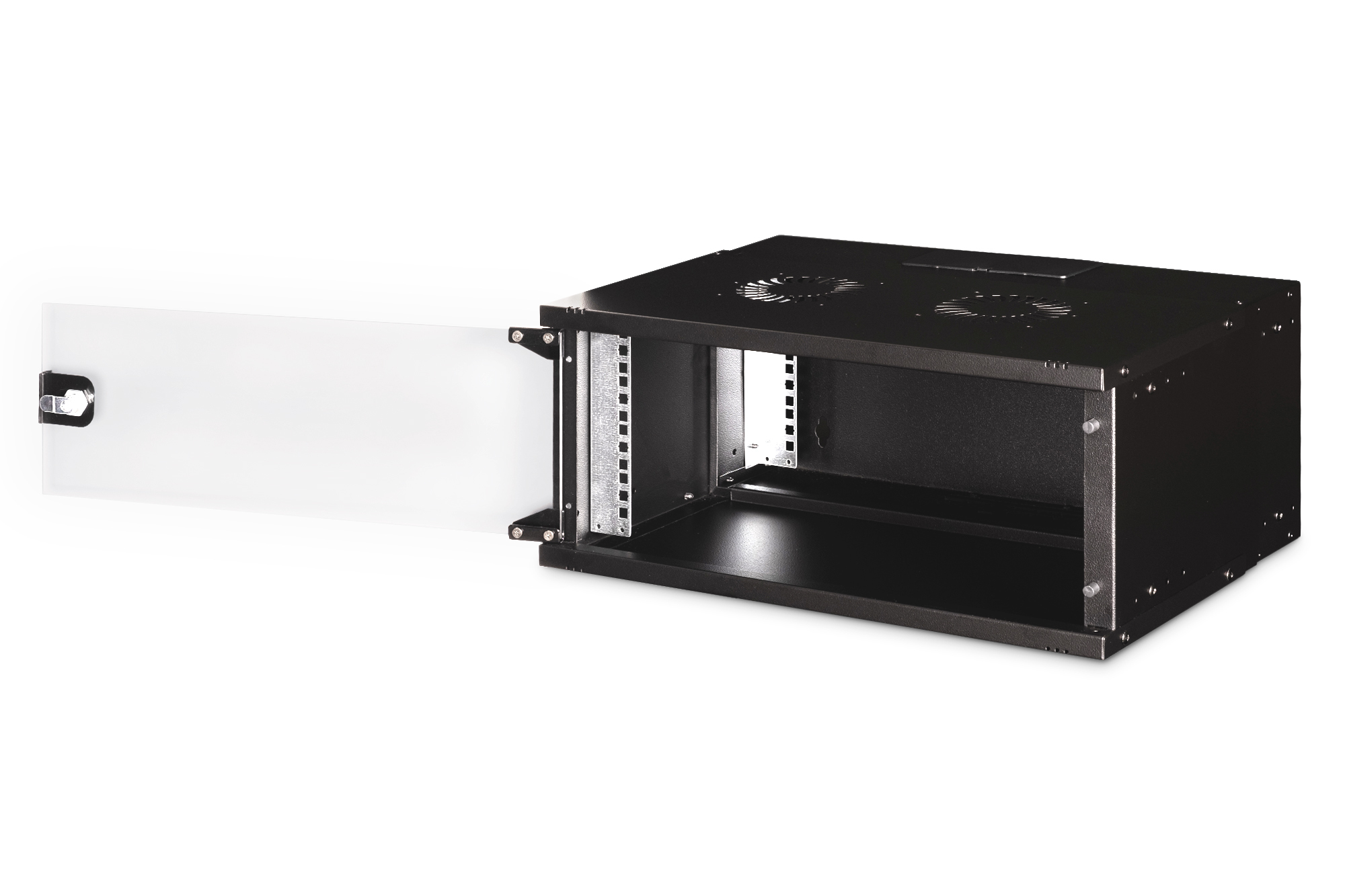 DIGITUS Wandgehäuse SOHO PRO - 483 mm (19) - 540x400 mm (BxT), Ansicht 4