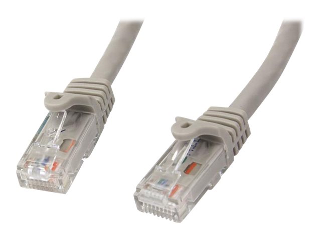 StarTech.com 7m CAT6 Ethernet Cable, 10 Gigabit Snagless RJ45 650MHz 100W PoE Patch Cord, CAT 6 10GbE UTP Network Cable w/Strain Relief, Grey, Wiring is UL Certified/TIA - Category 6 - 24AWG (N6PATC7MGR)