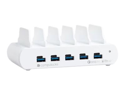 Compulocks 5 Port USB-C and USB-A Charging Dock with EU - Ladestation - 150 Watt - 10 Ausgabeanschlussstellen, Ansicht 3