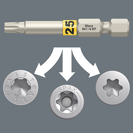 Wera Bit-Check 6 Wood TORX HF 1, Ansicht 3