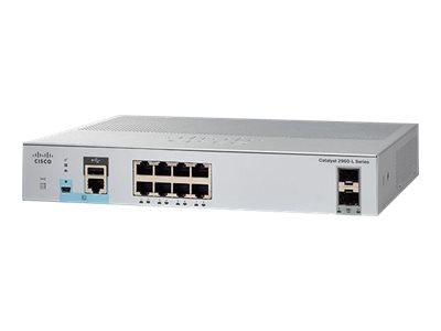 Cisco Catalyst 2960L-8PS-LL - Switch - verwaltet - 8 x 10/100/1000 + 2 x Gigabit SFP (Uplink)