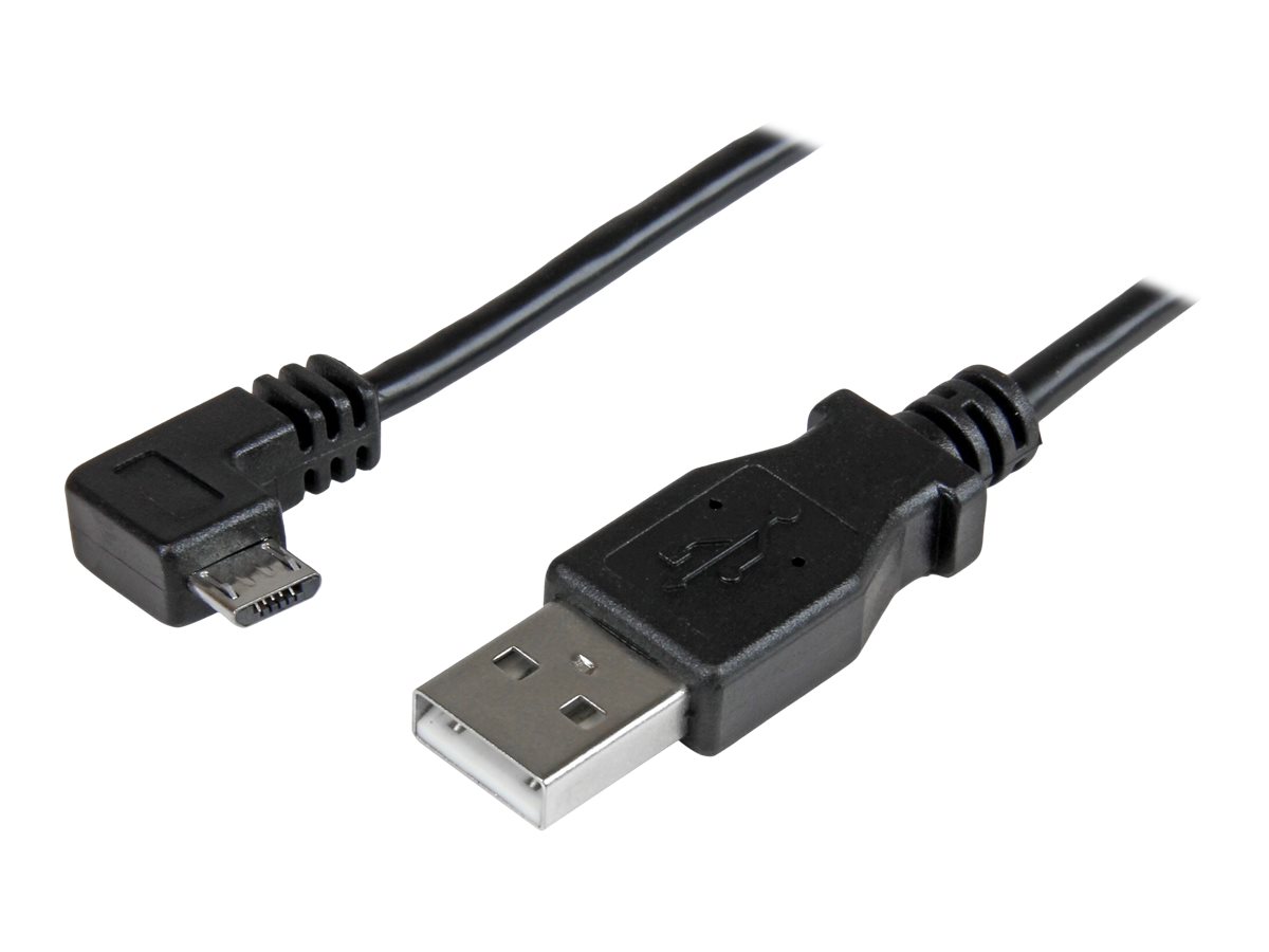 StarTech.com StarTech Micro USB Lade/Sync-Kabel - St/St - Micro USB rechts gewinkelt - 2m - USB auf Micro USB Ladekabel - USB-Kabel - Micro-USB Typ B (M)
