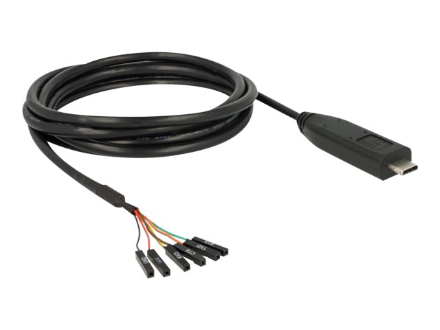 Delock Kabel USB / seriell - USB-C M bis 6-poliges TTL W (63946)
