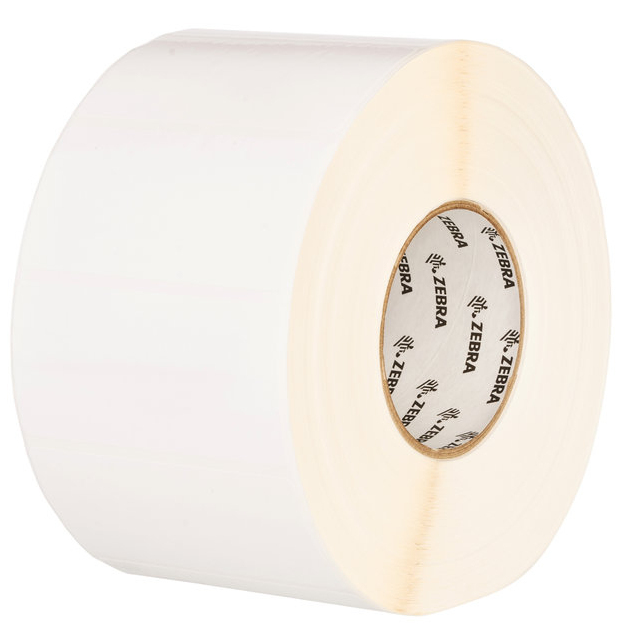Zebra PolyO 3100T - Polyolefin - halbglänzend - permanenter Klebstoff - Satin White - 102 x 152 mm 3800 Etiketten, Ansicht 2
