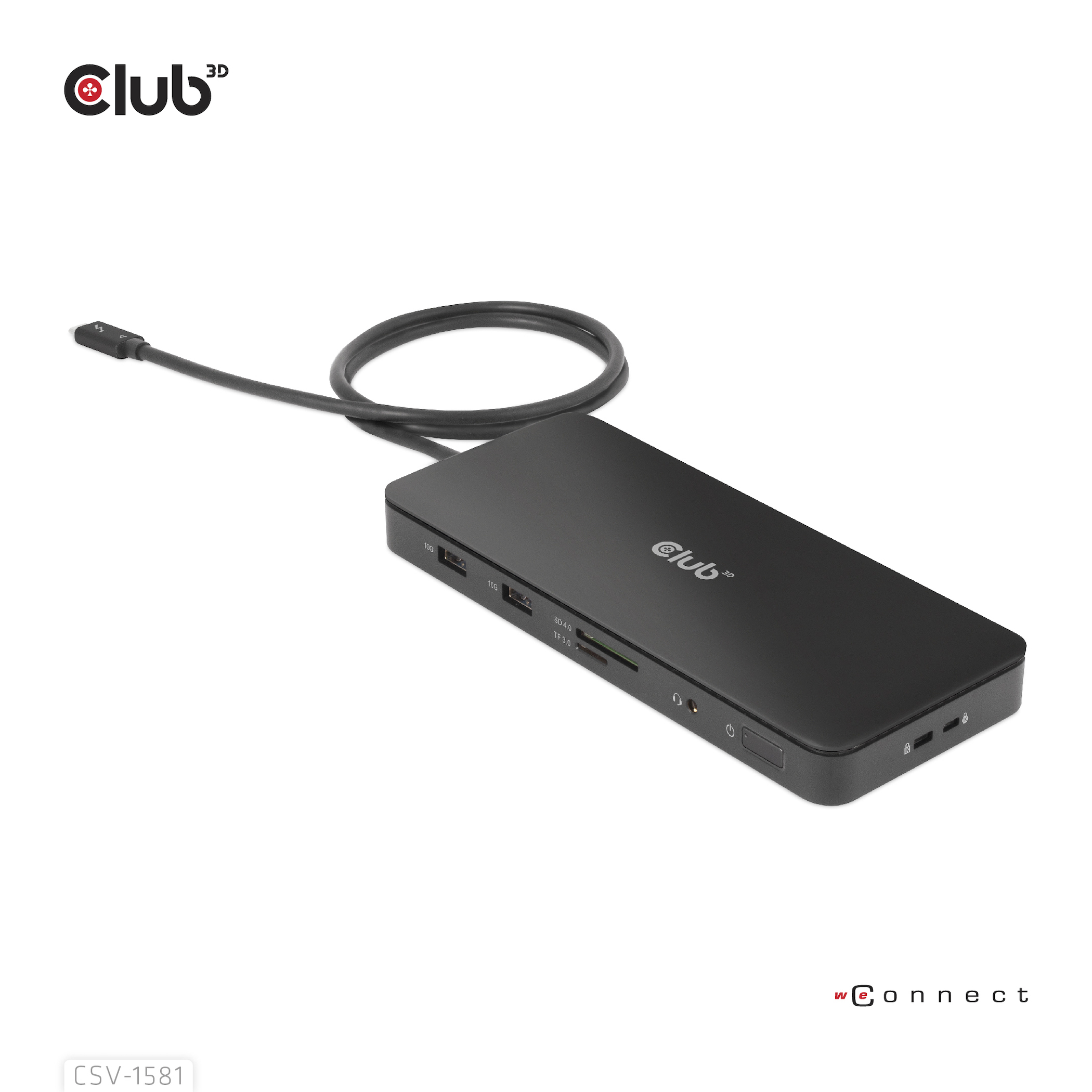 Club 3D Dockingstation - USB-C / Thunderbolt 3 / Thunderbolt 4, Ansicht 4